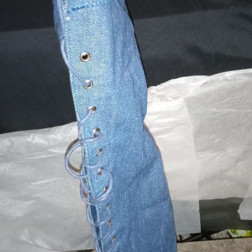 Women's laceup over the knee boots